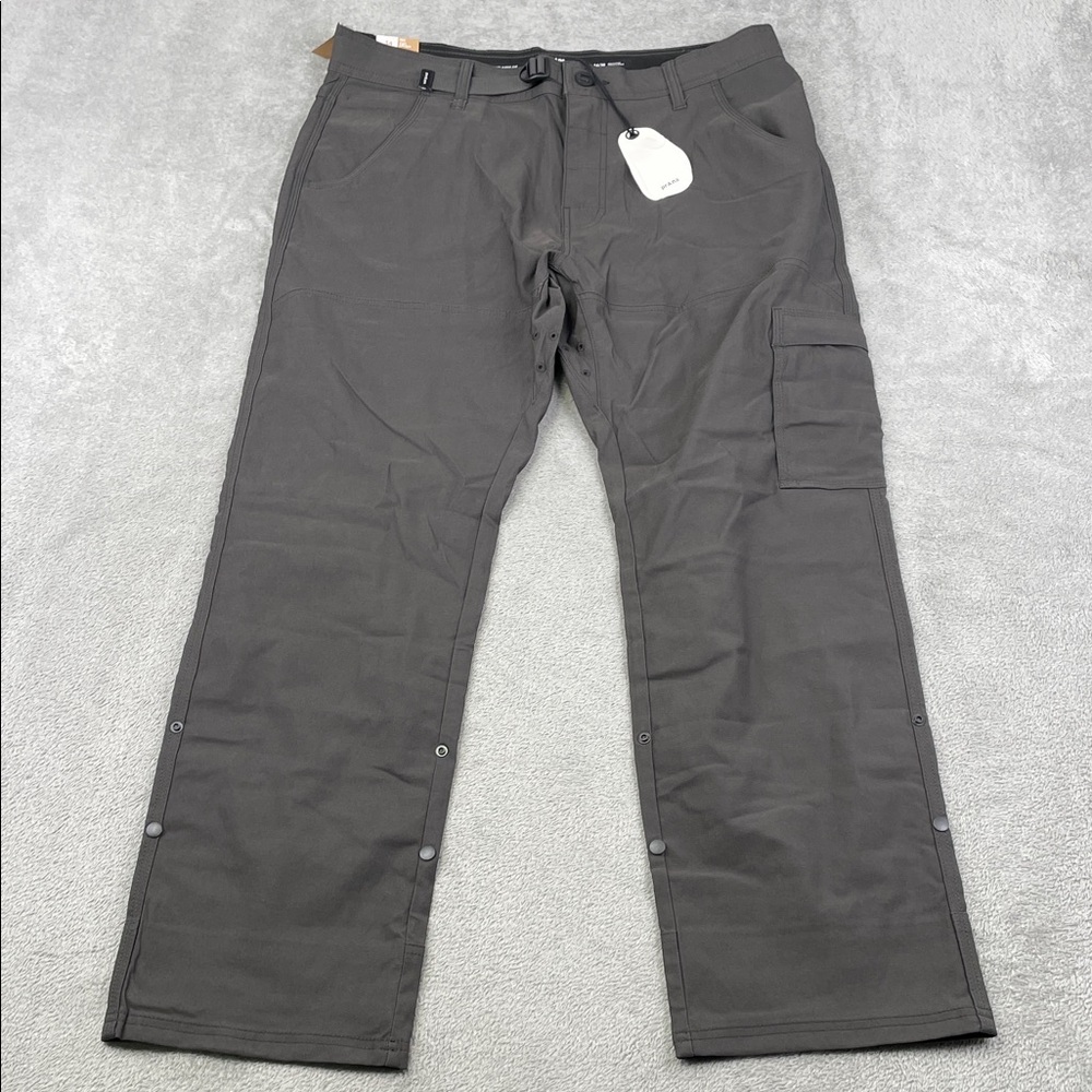 NEW‎ Prana 34/30 Stretch Zion II Pant Men's Charcoal Gray Cargo Pants